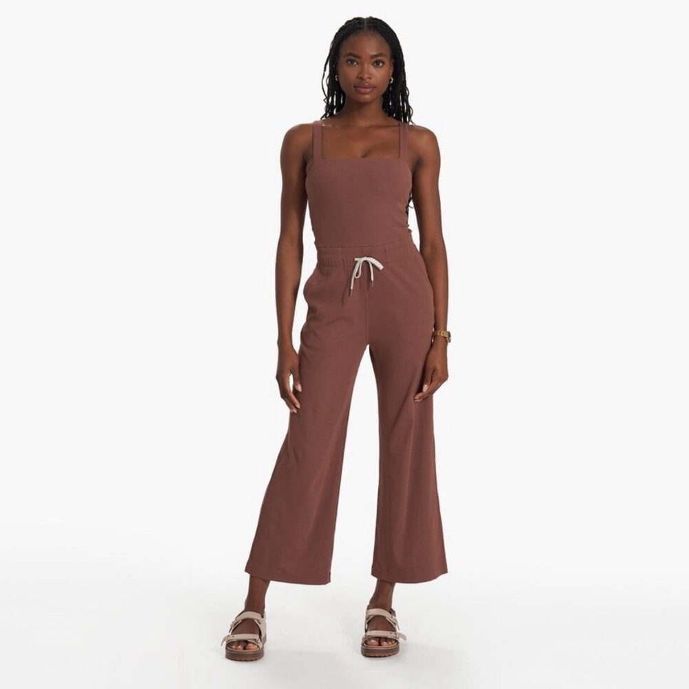 NWOT Vuori Mudra Teracotta Rust Jumpsuit Romper Small